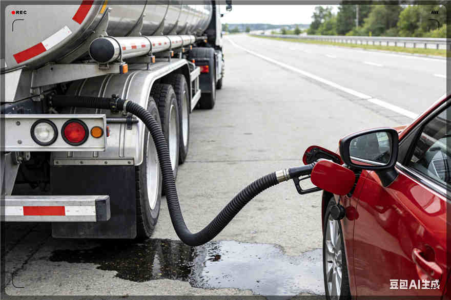 科左中旗汽车救援送水案例